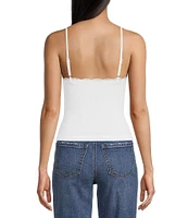 Moa Moa Sleeveless V-Neck Basic Tank Top