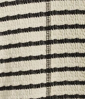 Moa Moa Striped V-Neck Short Sleeve Top