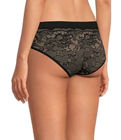 Modern Movement Jacquard Printed Microfiber Hipster Panty