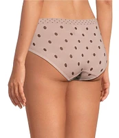 Modern Movement Jacquard Printed Microfiber Hipster Panty