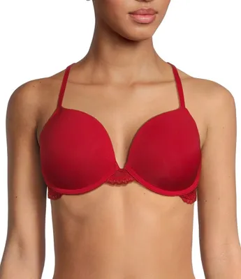 Modern Movement Lurex Lace Wing Push-Up Bra