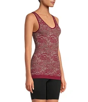 Modern Movement Seamless Lace Reversible Neck Tank