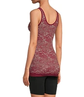 Modern Movement Seamless Lace Reversible Neck Tank