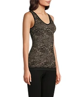 Modern Movement Seamless Lace Reversible Neck Tank