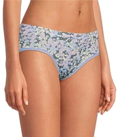 Modern Movement Soft Stretch Microfiber Seamless Ditsy Floral Hipster Panty