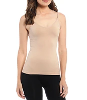 Modern Movement Solid Seamless Scoop Neck Microfiber Camisole