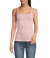 Modern Movement Solid Seamless Scoop Neck Microfiber Camisole