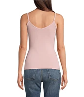 Modern Movement Solid Seamless Scoop Neck Microfiber Camisole