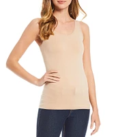 Modern Movement Solid Seamless Reversible Micro Knit Tank