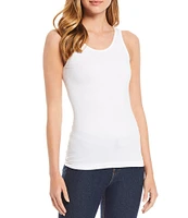 Modern Movement Solid Seamless Reversible Micro Knit Tank