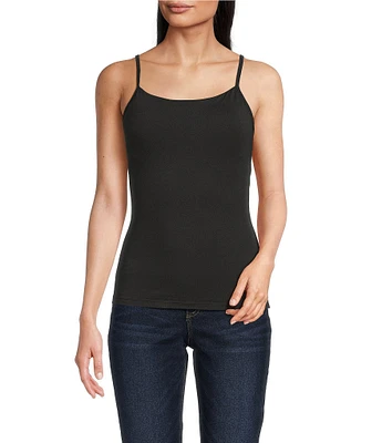 Modern Movement Step-In Sleeveless Square Neck Shelf-Bra Cami