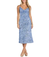 Morgan & Co. Sequin Embellished Cowl Neck Midi Dress