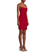 Morgan & Co. Sweetheart Sleeveless Rhinestone Straps Short Cocktail Dress