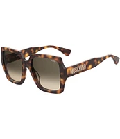 Moschino Women's Mos127 56mm Tortoise Square Sunglasses