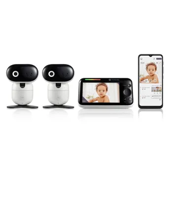 Motorola Pip 1510 5.0#double; Wi-Fi® Motorized Video Baby Monitor - Two Camera Set