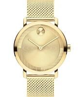 Movado Bold Men's Evolution 2.0 Quartz Analog Gold Mesh Bracelet Watch