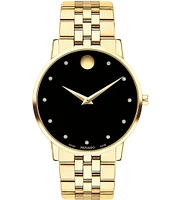 Movado Men's Museum Classic Quartz Analog Gold Stainless Steel Bracelet Watch