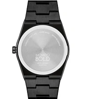 Movado Men's Quest Quartz Analog Black Plated Stainless Steel Bracelet Watch