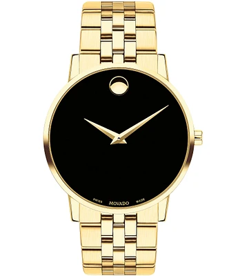 Movado Museum Classic Gold-Toned Link Bracelet Watch