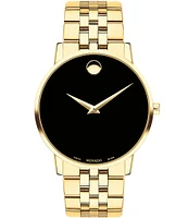 Movado Museum Classic Gold-Toned Link Bracelet Watch