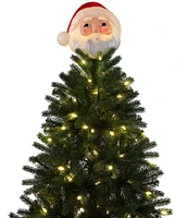 Mr. Christmas 12-Inch Blow Mold Lit Santa Tree Topper