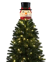 Mr. Christmas 12-inch Blow Mold Lit Snowman Tree Topper