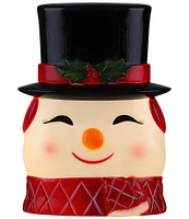 Mr. Christmas 12-inch Blow Mold Lit Snowman Tree Topper