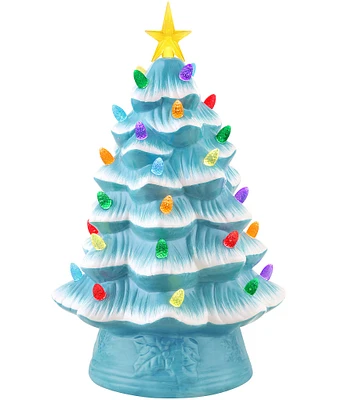 Mr. Christmas 12#double; LED Lighted Nostalgic Christmas Tree - Seafoam