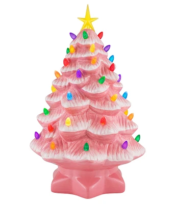 Mr. Christmas 14#double; Lit Nostalgic Pink Christmas Tree