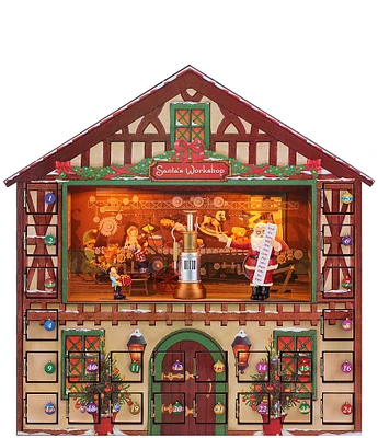Mr. Christmas 16-in. Animated Santa's Workshop Advent Calendar
