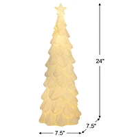 Mr. Christmas 24-inch Lit Glitter Tree Blow Mold Decor