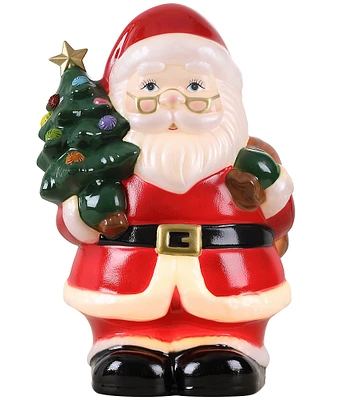 Mr. Christmas 24-inch Lit Santa Blow Mold Decor