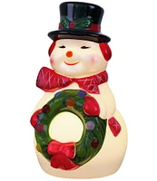 Mr. Christmas 24-inch Lit Snowman Blow Mold Decor