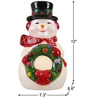 Mr. Christmas 24-inch Lit Snowman Blow Mold Decor