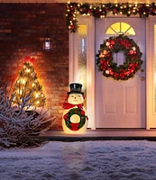 Mr. Christmas 24-inch Lit Snowman Blow Mold Decor