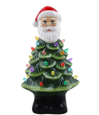 Mr. Christmas 8.5#double; LED Lighted Nostalgic Ceramic Santa Tree