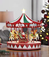 Mr. Christmas LED Lighted & Animated Vintage Carousel