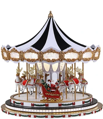 Mr. Christmas LED-Lighted Deluxe Christmas Musical Carousel