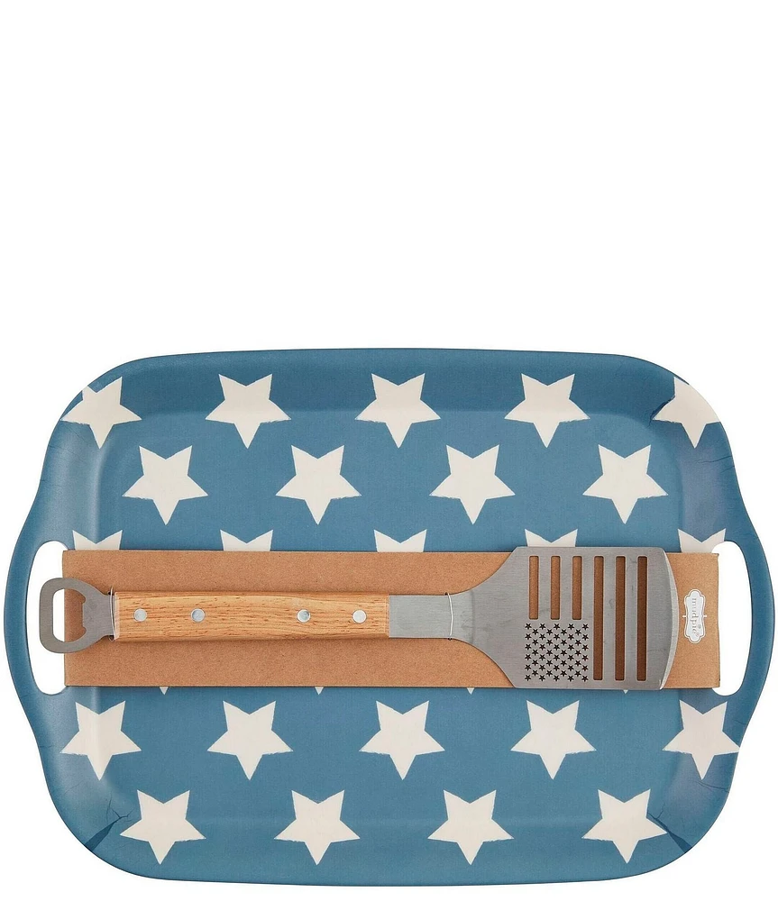 Mud Pie Americana Tray & Spatula Set