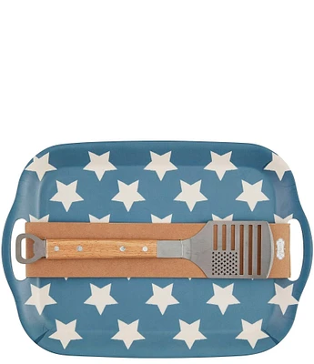 Mud Pie Americana Tray & Spatula Set