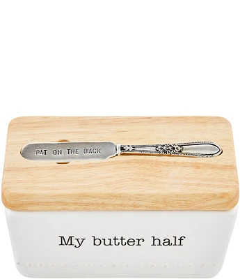 Mud Pie My Butter Half Butter Storage Dish