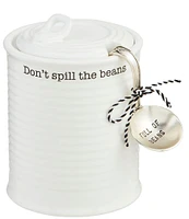 Mud Pie Ceramic Baked Bean Can Set