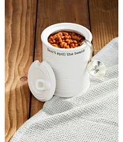 Mud Pie Ceramic Baked Bean Can Set