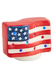 Mud Pie Circa Americana Flag Light-Up Sitter