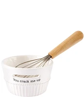 Mud Pie Circa Collection Egg Separator and Whisk 2-Piece Set