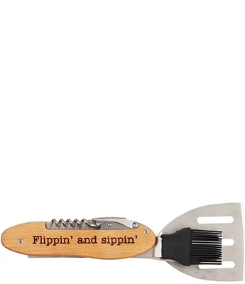 Mud Pie Circa Collection #double;Flippin & Sippin#double; Multi-Purpose Grill Tool