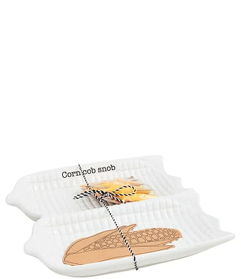 Mud Pie Circa Corn Platter & Skewer Set