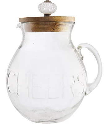 Mud Pie Circa Glass Door Knob Pitcher