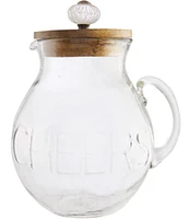 Mud Pie Circa Glass Door Knob Pitcher