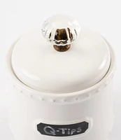 Mud Pie Circa Knob & Chalkboard Footed Canister